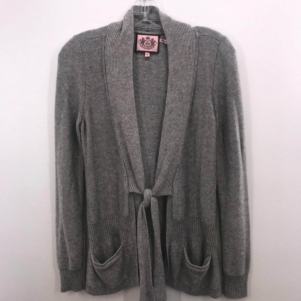 JUICY‎ COUTURE GRAY SWEATER CARDIGAN